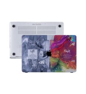 MacBook Air Kılıf HardCase A1369 A1466 ile Uyumlu Beyin Deseni Baskılı Kılıf (Gri)