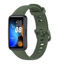 Huawei Band 8 Uyumlu Spor Silikon Kordon (Haki)