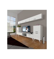 Decoraktiv Eko 9 Mdf Dvd Retro Tv Ünitesi Tv Sehpası (Beyaz)