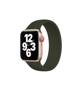 BİPOWER Apple Watch 42-44mm KRD18 Silikon Solo Kordon M Beden (Petrol Yeşili)