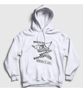 Presmono Unisex Beyaz Bootleg Aerosmith Kapüşonlu Sweatshirt 376963tt (Beyaz)