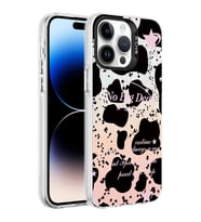 Apple iPhone 14 Pro Kılıf Mermer Desenli Zore Marbello Kılıf (Siyah - Beyaz)