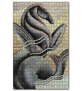 Cakapuzzle At Başlı Balık Kuyruklu Efsanevi Yaratık Puzzle Yapboz MDF (Ahşap) (255 Parça)
