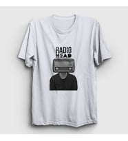 Presmono Unisex Sarı Radio Radiohead T-Shirt 104241tt (Beyaz)
