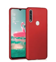 Microsonic Matte Silicone Oppo A31 Kılıf (Kırmızı)