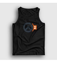 Presmono Unisex Beyaz Logo V2 Oyun Overwatch Atlet 361253tt (Siyah)
