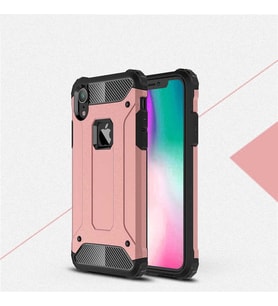iPhone XR 6.1 Kılıf Crash Zırh Silikon Kılıf (Rose)