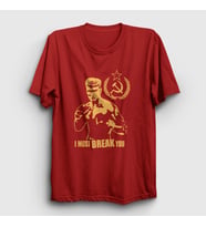 Presmono Unisex Haki Soviet ivan Drago Film Rocky T-Shirt 250240tt (Kırmızı)