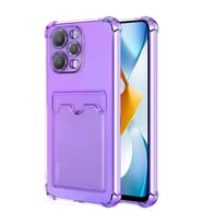 Microsonic Xiaomi Redmi 12 Card Slot Shock Kılıf Füme (Lila)