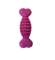 PLASTİK HALTER DİKENLİ KEMİK BÜYÜK 20 cm Pembe (Mor)