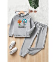 Çocuk Gumball Eşofman Takımı (Gri)