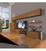 Decoraktiv Eko 8 Mdf Dvd Tv Ünitesi Tv Sehpası (Ceviz)