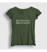 Presmono Kadın Sarı Music Pilot Airplane Uçak T-Shirt 408593tt (Haki)