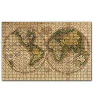 Cakapuzzle 1800lerin Sonu Dünya Haritası  Puzzle Yapboz MDF (Ahşap) (1000 Parça)