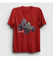 Presmono Unisex Beyaz Geep Gorillaz T-Shirt 402430tt (Kırmızı)
