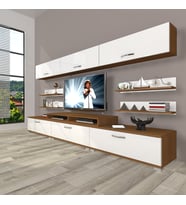 Decoraktiv Ekoflex 8y Slm Tv Ünitesi Tv Sehpası (Beyaz - Kahverengi)