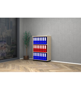 Vena Raflı Ofis Dosya Dolabı 80x35x115h (Akçaağaç Rengi )