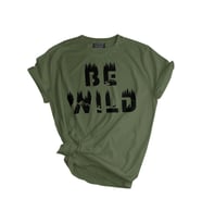 Genıus Store Unisex Baskılı Tişört Outdoor Baskılı T-shirt (Haki)