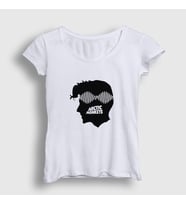 Presmono Kadın Sarı Head Arctic Monkeys T-Shirt 13650tt (Beyaz)
