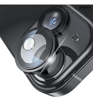 iPhone 15 Plus Kamera Lens Koruyucu Kolay Uygulama Aparatlı (Siyah)