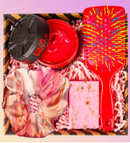 eJOYA Color Wax & Doğal Sabun & Toka & Saç Fırçası Kozmetik Hediye Seti 110891 (Kırmızı)