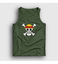 Presmono Unisex Sarı Logo Anime One Piece Atlet 135668tt (Haki)