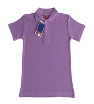 Kız Çocuk Okul Tarz %100 Pamuk T-Shirt - 5-17 Yaş AG003 ANGELOS GIRLS (Lila)