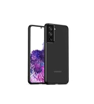 Galaxy S21 Plus İnce Kılıf Şeffaf Kamera Korumalı (Siyah)