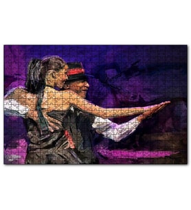 Cakapuzzle Yağlı Boya Resmi Dans Figürü Görseli  Puzzle Yapboz MDF (Ahşap) (500 Parça)
