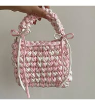 El Örgüsü Çanta (Açık Pembe)