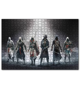 Cakapuzzle Assassins Creed Karakterler ve Kutsal Işık  Puzzle Yapboz MDF (Ahşap) (255 Parça)