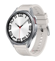 Samsung Gear S3 Frontier R760 - S3 Classic R770 22mm Uyumlu Dikiş Desenli Dokuma Silikon Kordon (Günışığı)