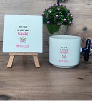 Doğum Günü Hediyesi Hediye Seti Kupa Bardak T Kulplu ve Dekoratif Taş Yılın En Güzel Günü (Model 2)