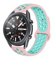 Huawei Honor Magic 2 46 mm KRD-02 Suya Dayanıklı Delikli Renkli Silikon Kordon (Pembe)