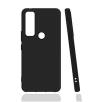 TCL 20 SE Kılıf Biye Yumuşak Silikon Case (Siyah)