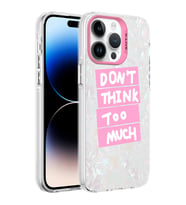 Apple iPhone 14 Pro Kılıf Mermer Desenli Zore Marbello Kılıf (Pembe)