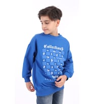 Toontoy Erkek Çocuk Baskılı Sweatshirt (Saks)
