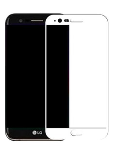 LG Stylus 3 Ekranı Tam Kaplayan Düz Cam Koruyucu (Beyaz)