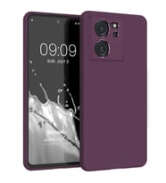 Microsonic Matte Silicone Xiaomi Mi 13T Pro Kılıf Siyah (Mor)