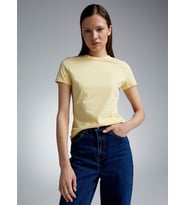 Kadın Bisiklet Yaka Tshirt SPR24TSK46 (Sarı)