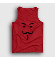 Presmono Unisex Sarı Mask Film V For Vendetta Atlet 255908tt (Kırmızı)