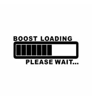 Boost Loading Araba Sticker siyah 21x9 CM (Siyah)