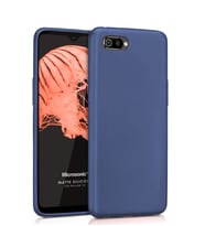 Microsonic Matte Silicone Realme C2 Kılıf (Lacivert)