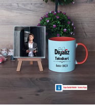 Diyaliz Teknikeri Fotoğraflı Dekoratif Taş, Kupa Bardak Beyaz Hediye (Model 13)