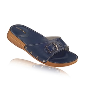 FootFlex Kadın Topuk Dikeni (Epin) Terlik (Lacivert)