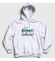 Presmono Unisex Beyaz Crocodile Timsah Timsahlı Lowcost Kapüşonlu Sweatshirt 469240tt (Beyaz)