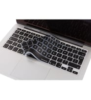 Laptop MacBook Air Pro Klavye Koruyucu 13-15-17inc Avrupa İngilizce Baskı A1466 (Siyah)