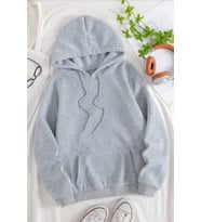 Rahat Kalıp Unisex Oversize Sweatshirt (Gri)