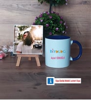 Biyolog Fotoğraflı Dekoratif Taş, Kupa Bardak Beyaz HediyeBiyologa Hediye (Model 3)