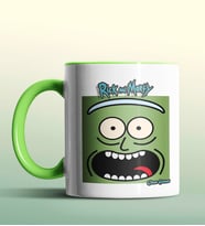 Kişiye Özel Rick and Morty 2 Beyaz Renk Kupa (Yeşil)